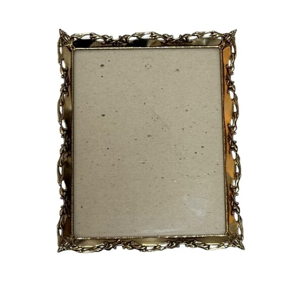 Regency Ornate Picture Frame 8x10 Photo Gold Metal VTG Decorative Scroll Design - Picture 1 of 13
